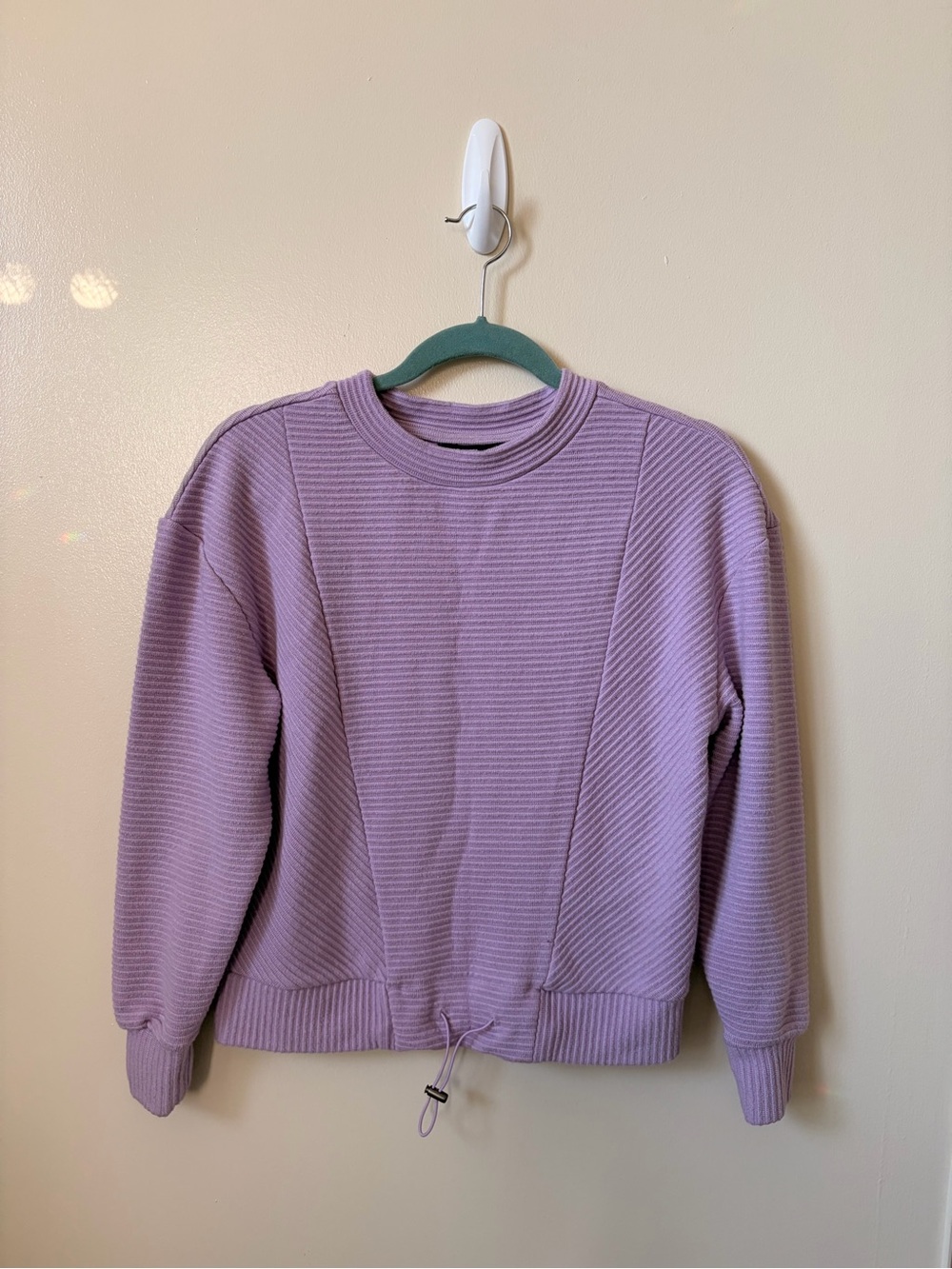 Simply Vera Vera Wang Drawcord Hem Cozy Pullover Top
